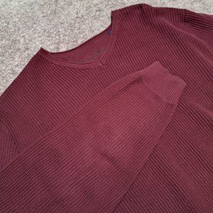 Tommy Bahama Mens Red V-Neck Pullover Sweater Size X-Large 100% Cotton